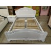 Кровать 1600 с ортопедическим основанием «Лотос» Белый глянец